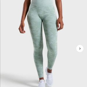 Gymshark Camo Seamless Legging Sage Green